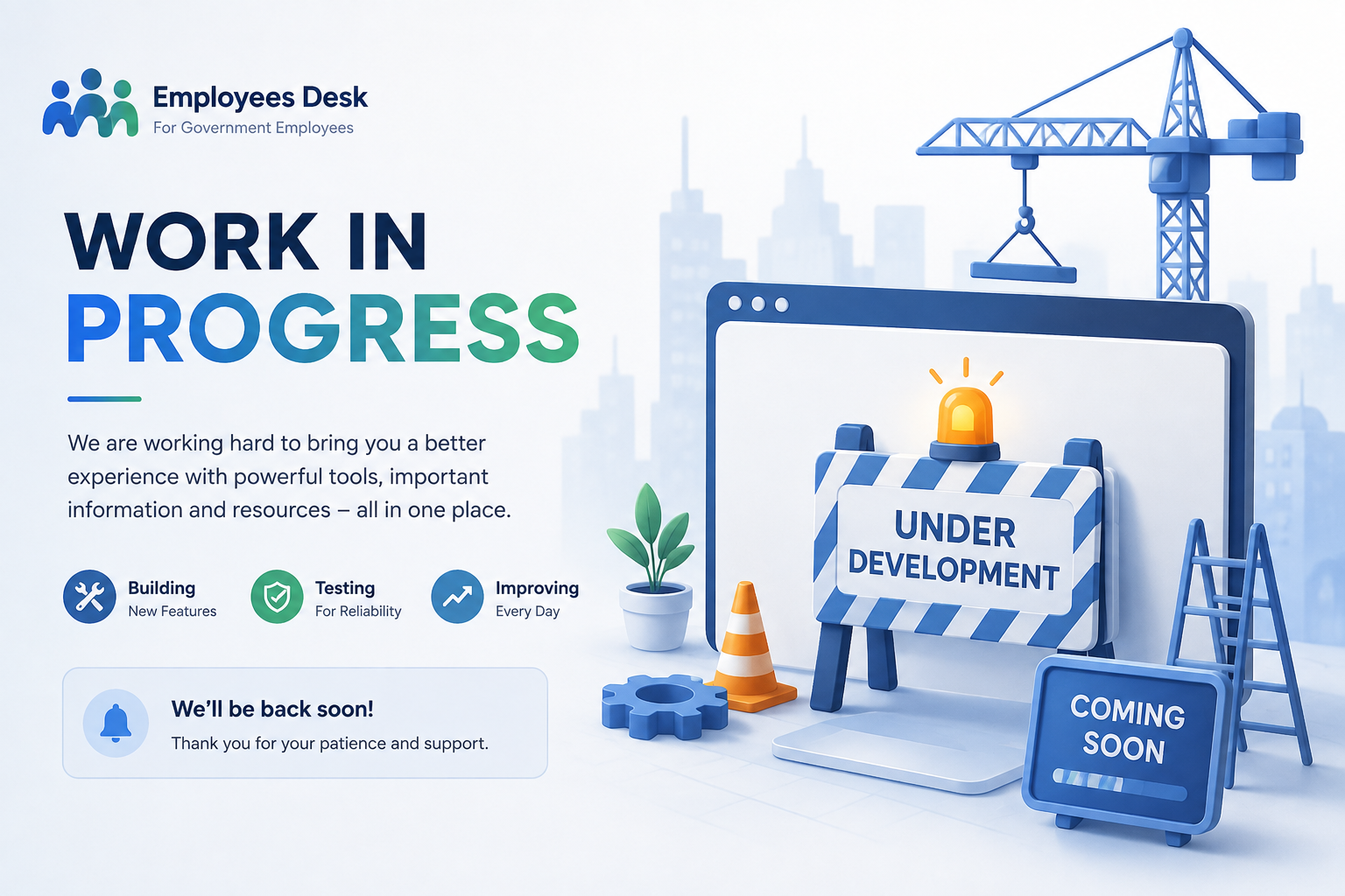 Employees Desk — Work in Progress