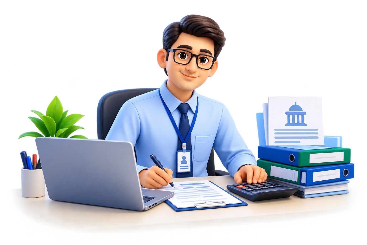 Employee using Employees Desk tools
